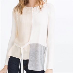 Zara Woman ColorBlock Blouse